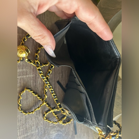 🖤⚜️Chanel Mini Wallet Pearl Crush Chain Quilted Crossbody Micro - Picture 10 of 15